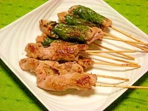 減塩☆豚肉の串焼き